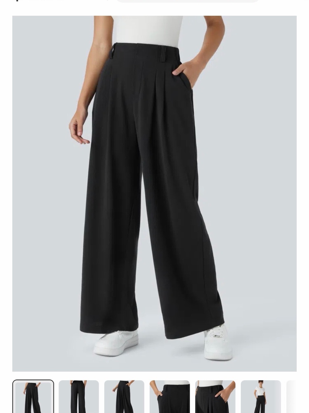 HALARA Flex™ High Waisted Pocket Wide Leg Waffle Work Pants